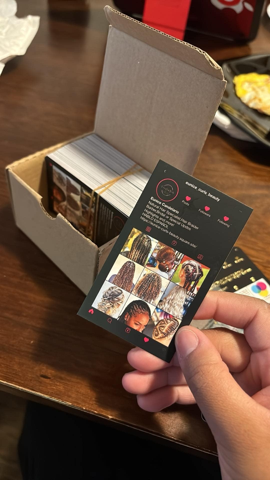 Instagram Business Card photo review